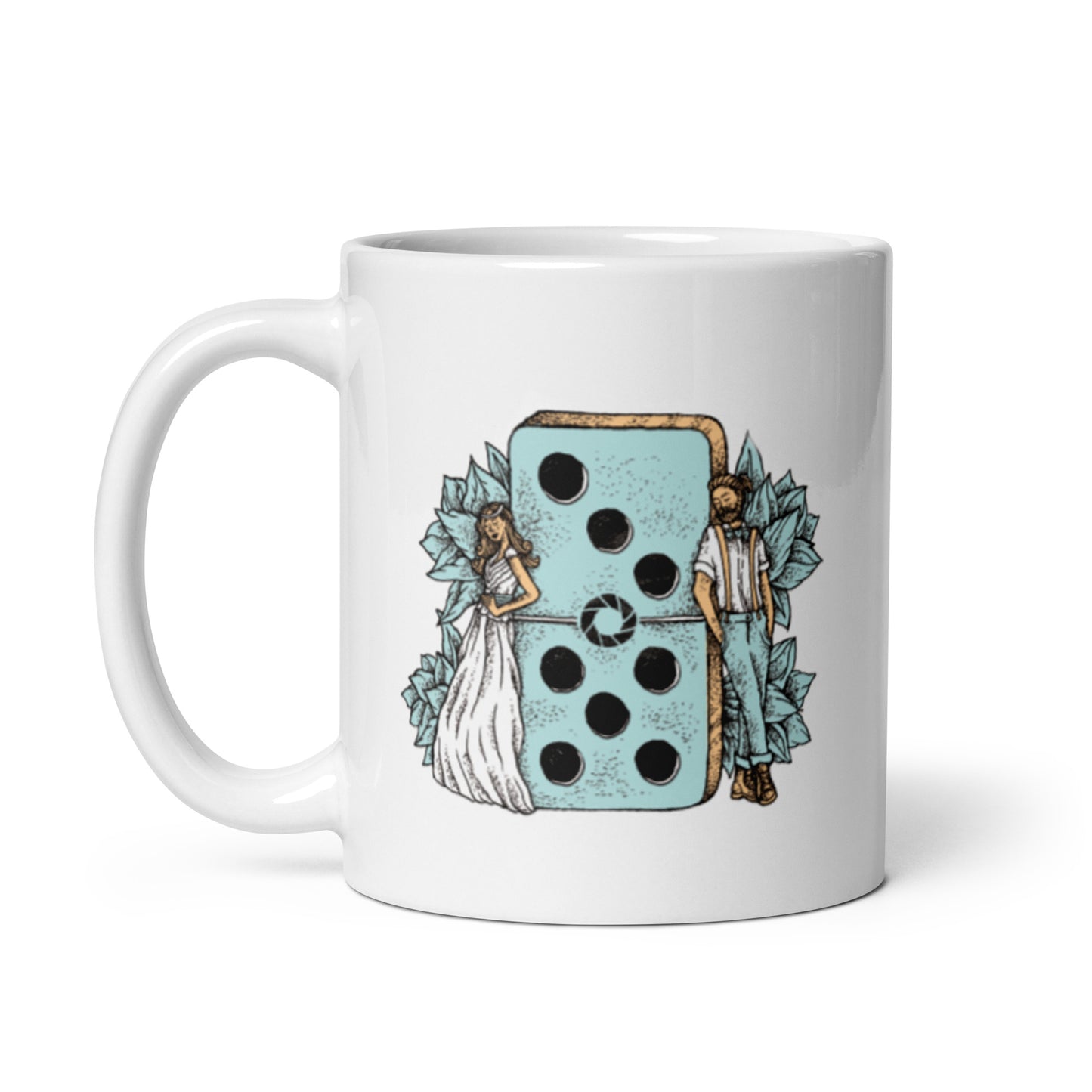 Havana Inspired White Glossy Mug